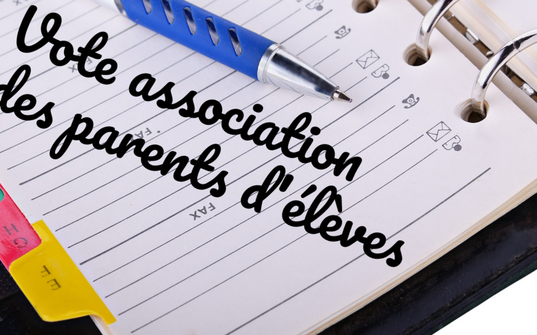 Vote pour l’association des parents d’élèves 2024/2025